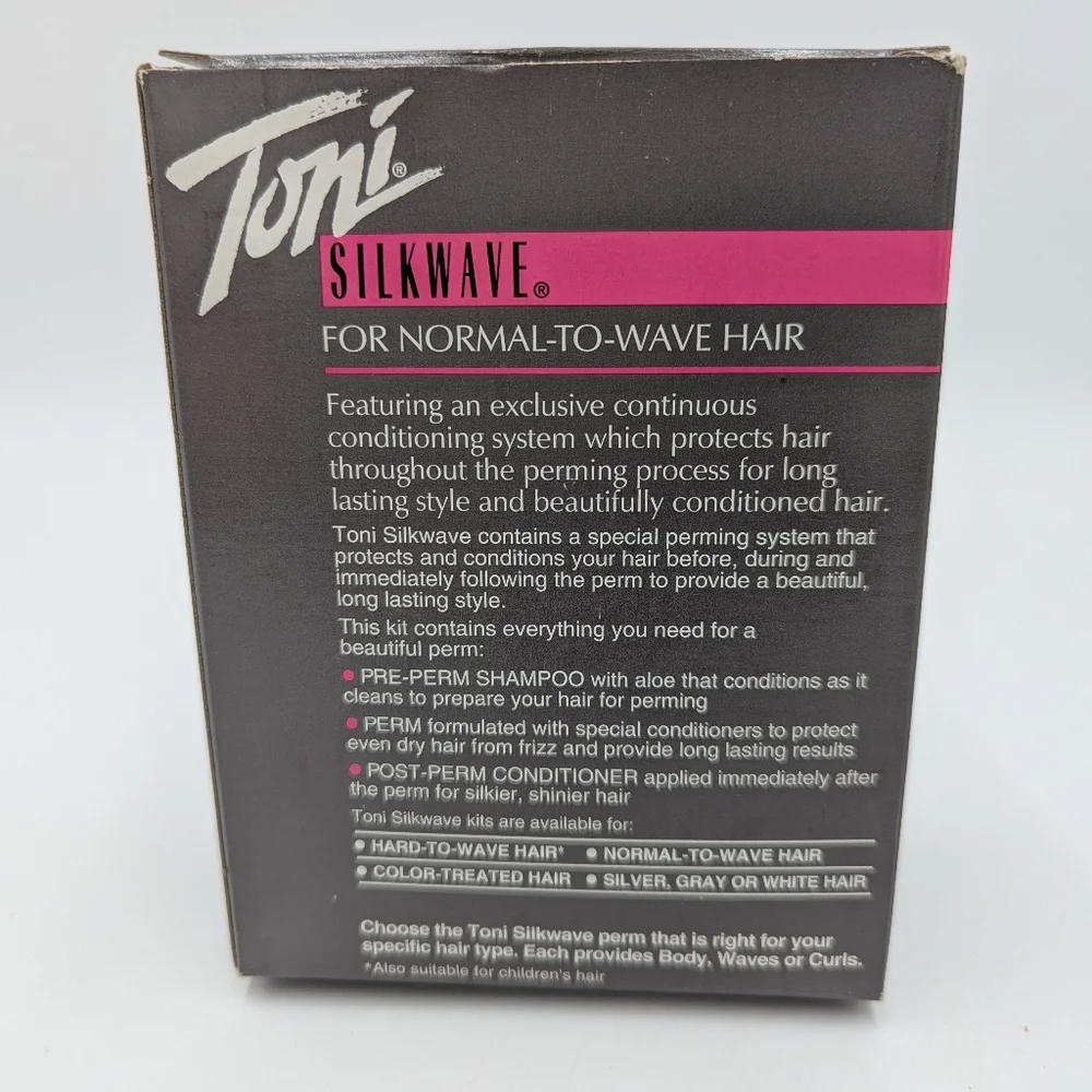 Vintage Toni Silkwave Perm Rod Set 18 Blue  Normal To Wave Hair